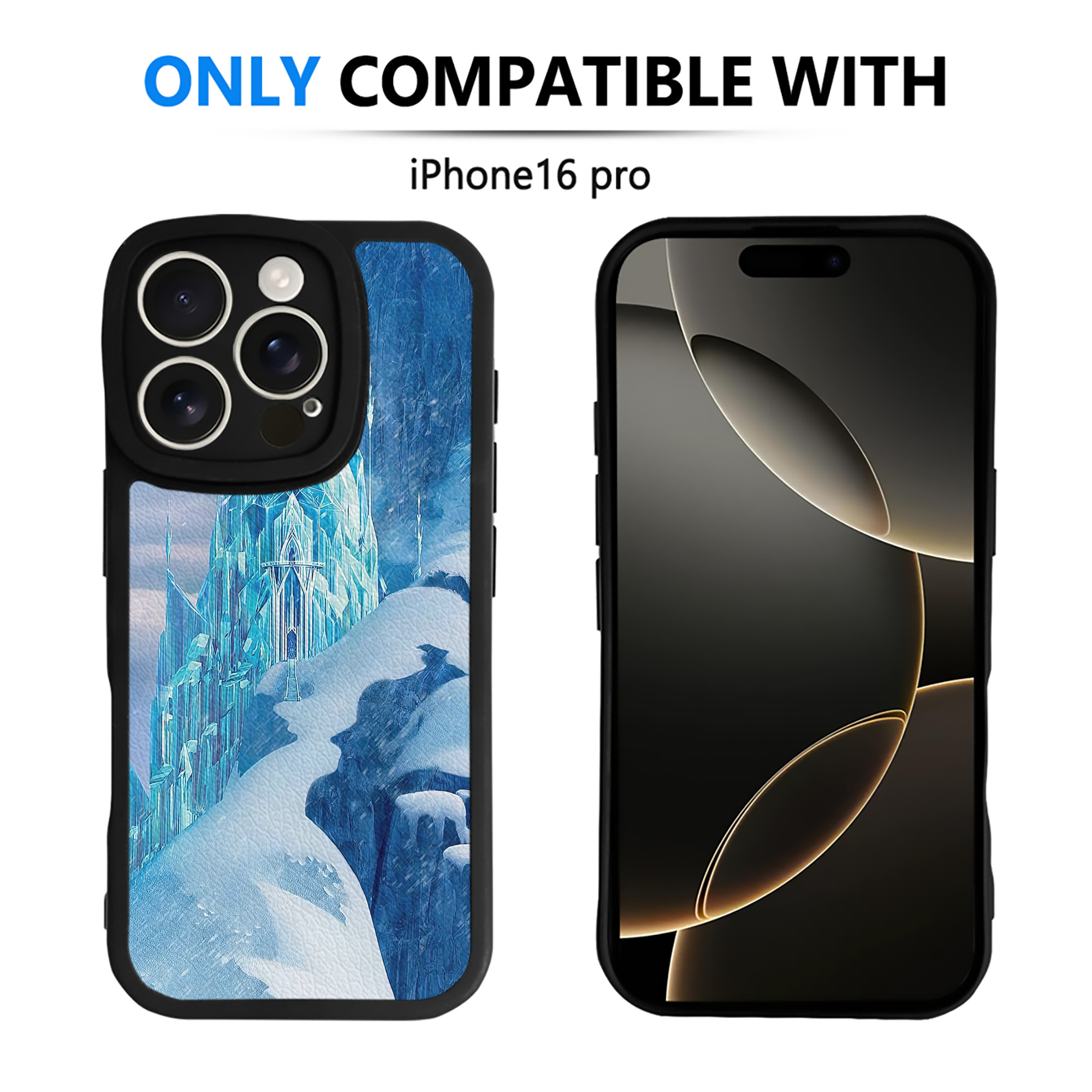 （画像用） アナと雪の女王 アンナ エルサ Frozen Anna Elsa 【iPhone 16シリーズ対応】シリコンスマホケース（レザー調） 材質：シリコン